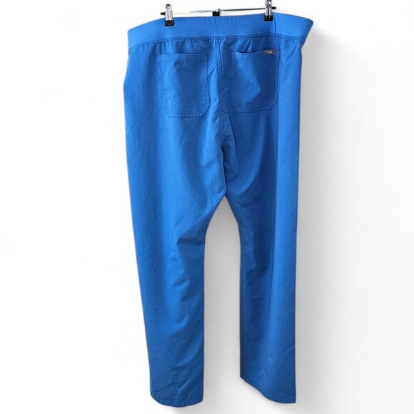 FIGS Technical Collection Womens Livingston Basic Scrub Pants, Blue, XXL / Tall - Picture 2 of 9